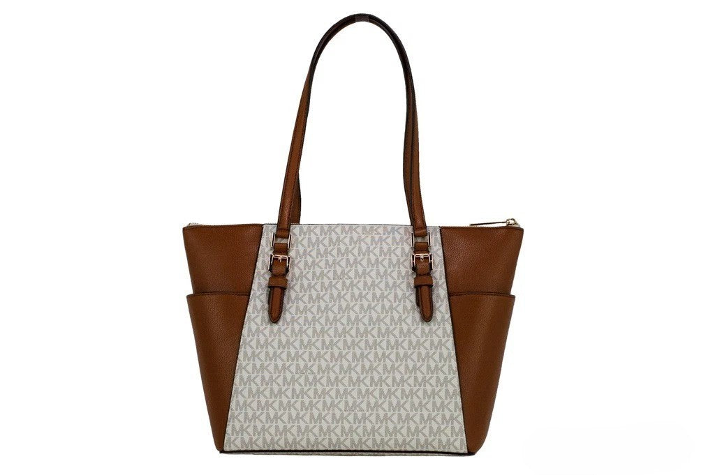 Vanilla Leather Shoulder Tote
