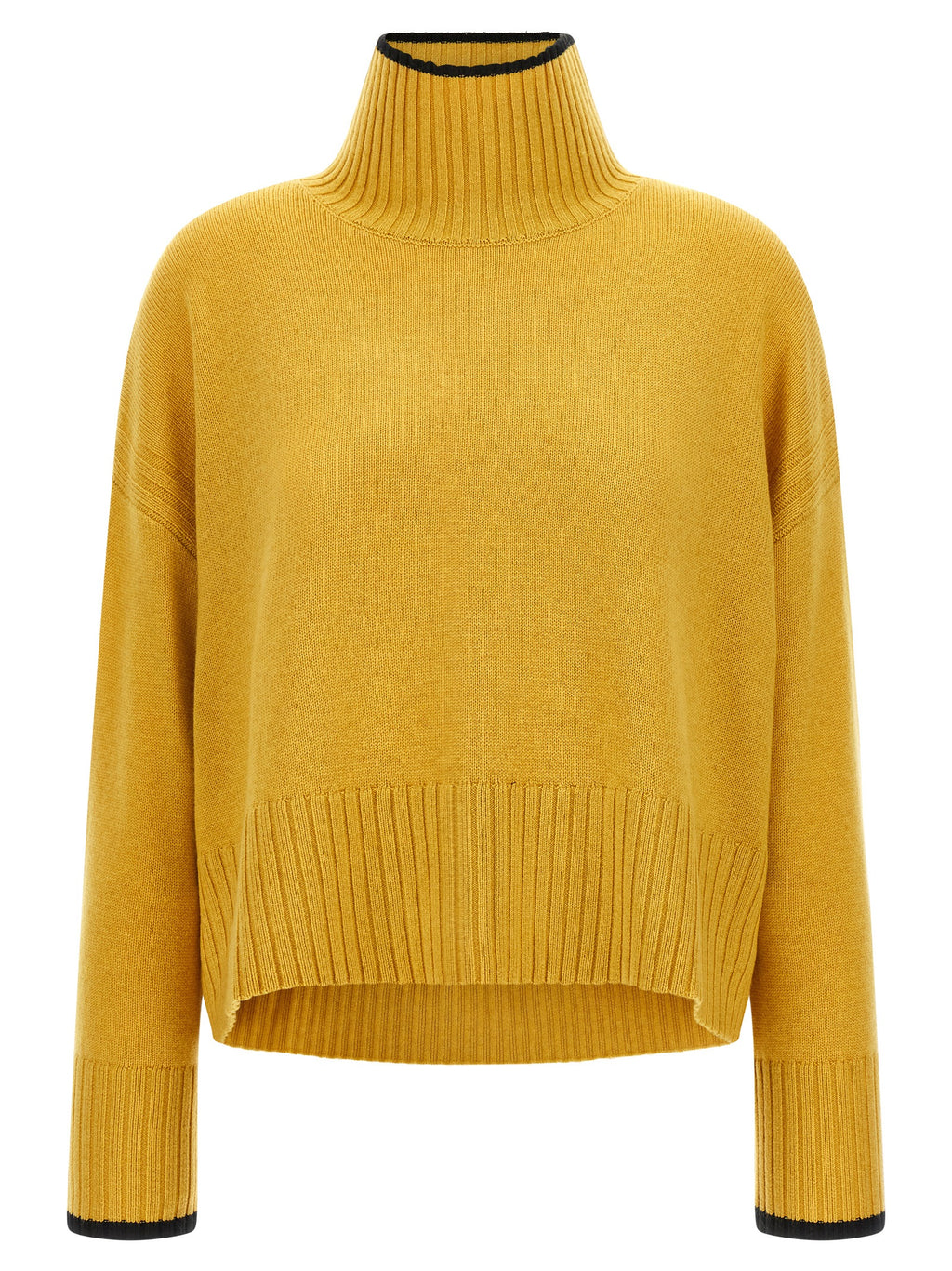 Mustard & Black Wool Cardigan