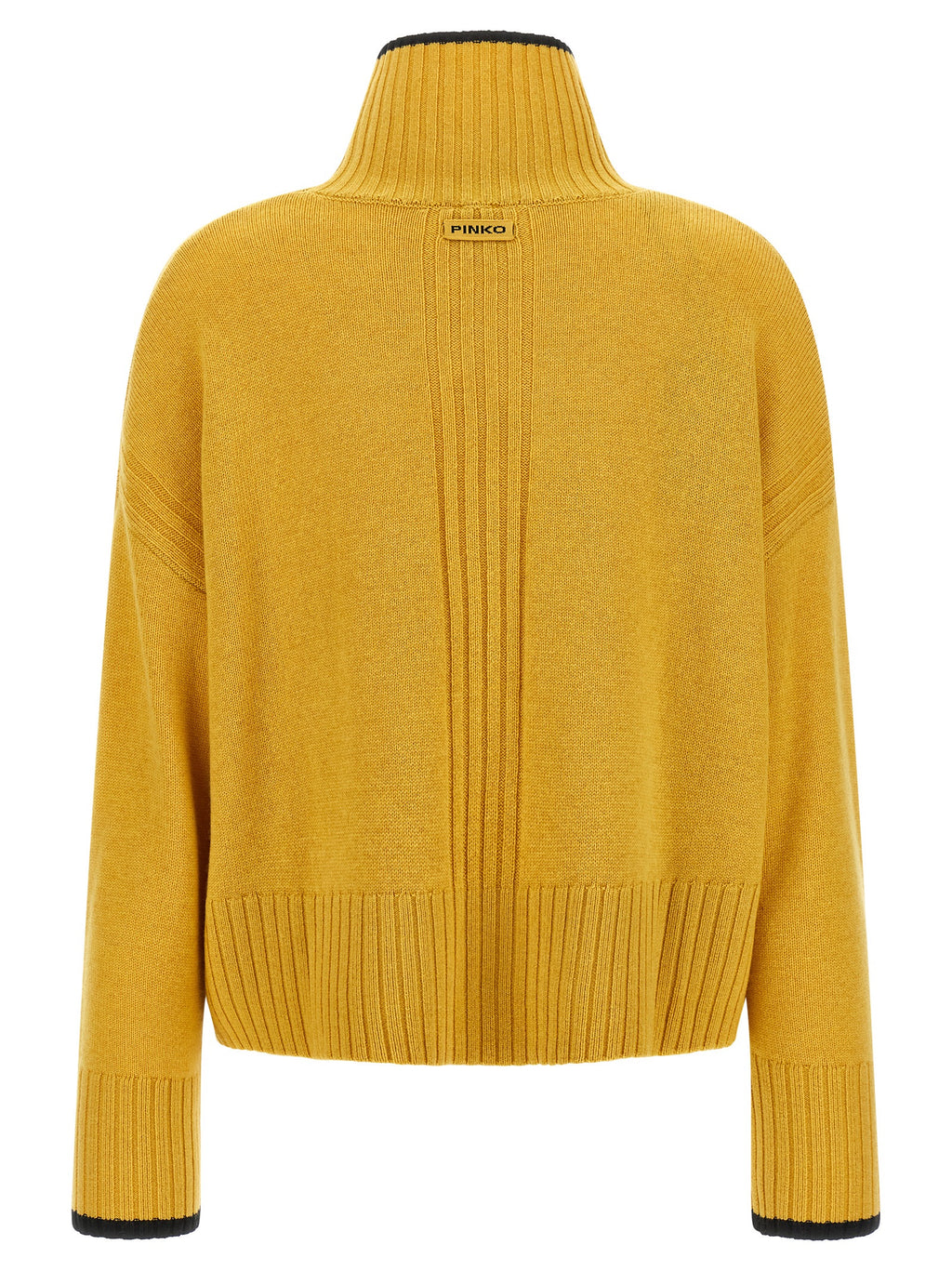 Mustard & Black Wool Cardigan