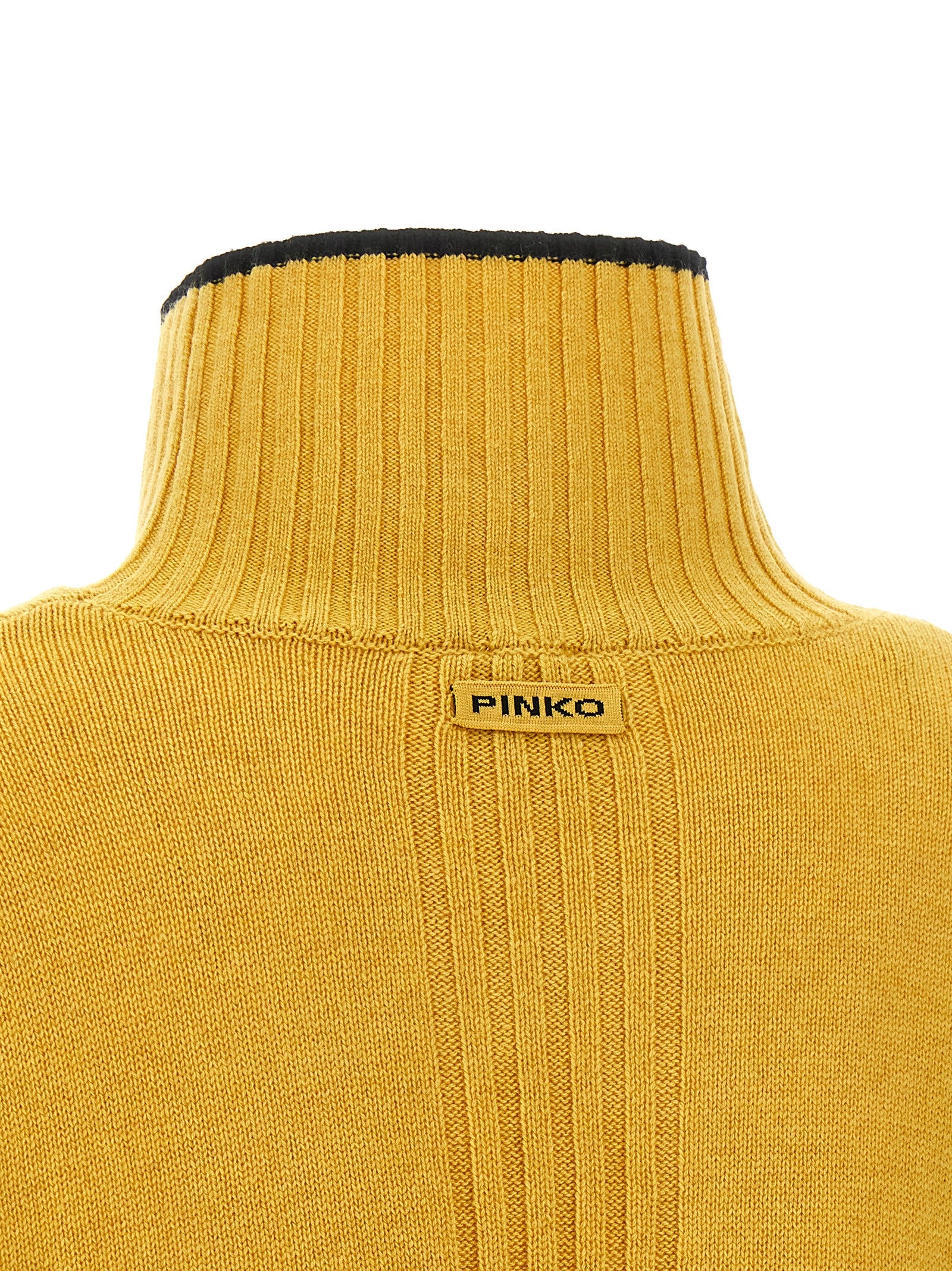Mustard & Black Wool Cardigan
