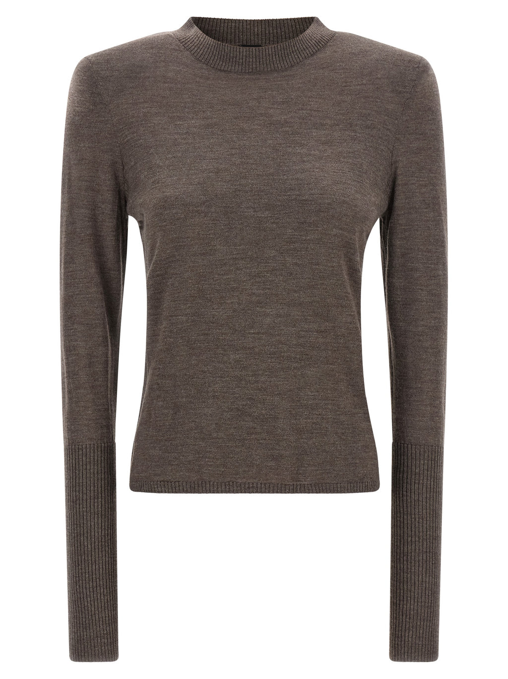 Brown Merino Wool Cardigan