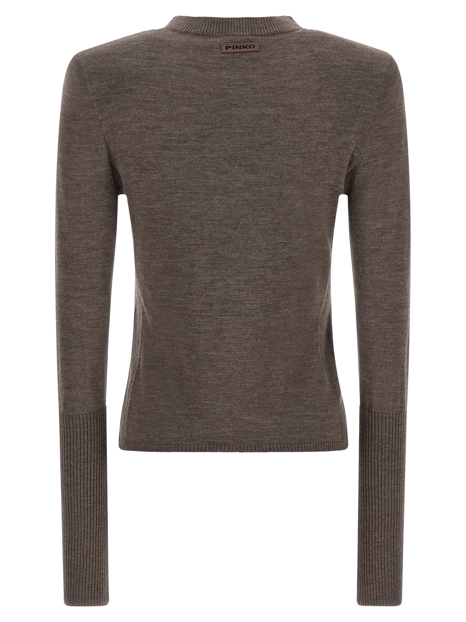 Brown Merino Wool Cardigan