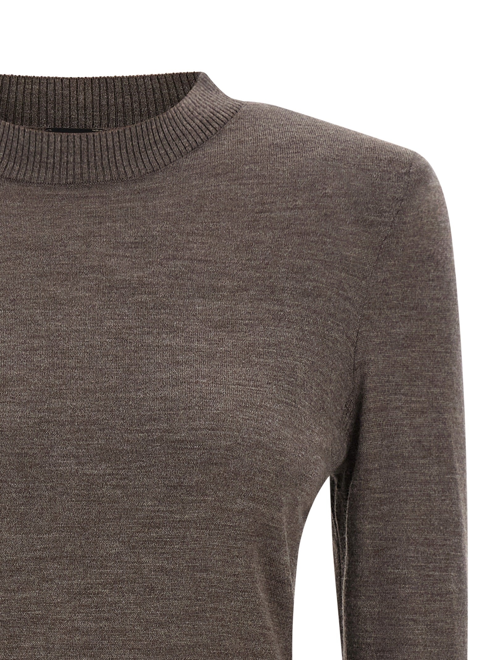 Brown Merino Wool Cardigan