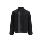 Black Nylon Bomber Jacket
