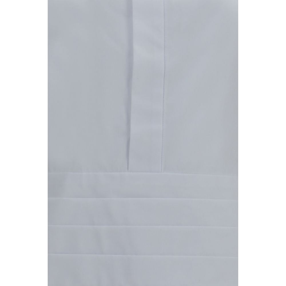 Oversized Cotton Poplin Cropped Shirt