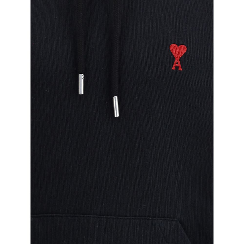 Black Cotton Hoodie