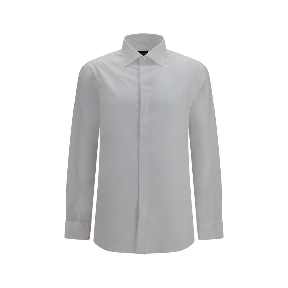 White Cotton Dress Shirt