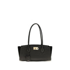 Hammered Calfskin Studio Soft East West Shoulder Bag