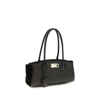 Hammered Calfskin Studio Soft East West Shoulder Bag