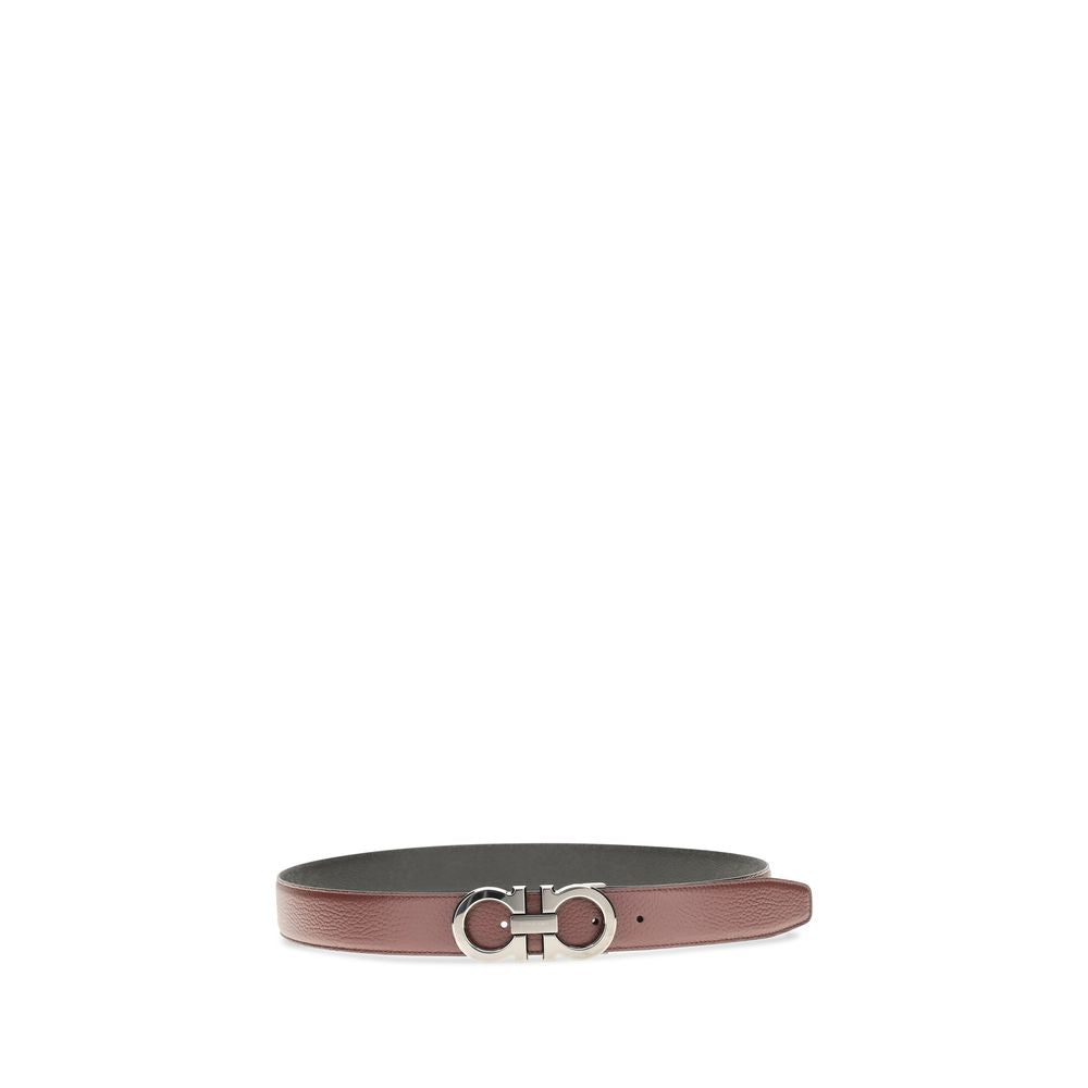 Hammered Calfskin Gancini Belt