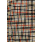 Two-Tone Cotton T-Shirt with Check Back
