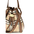 Mini Calfskin Check Bucket Bag