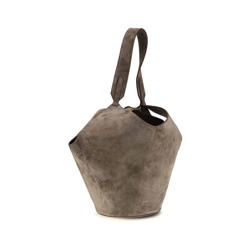 Small Calfskin Lotus Shoulder Bag