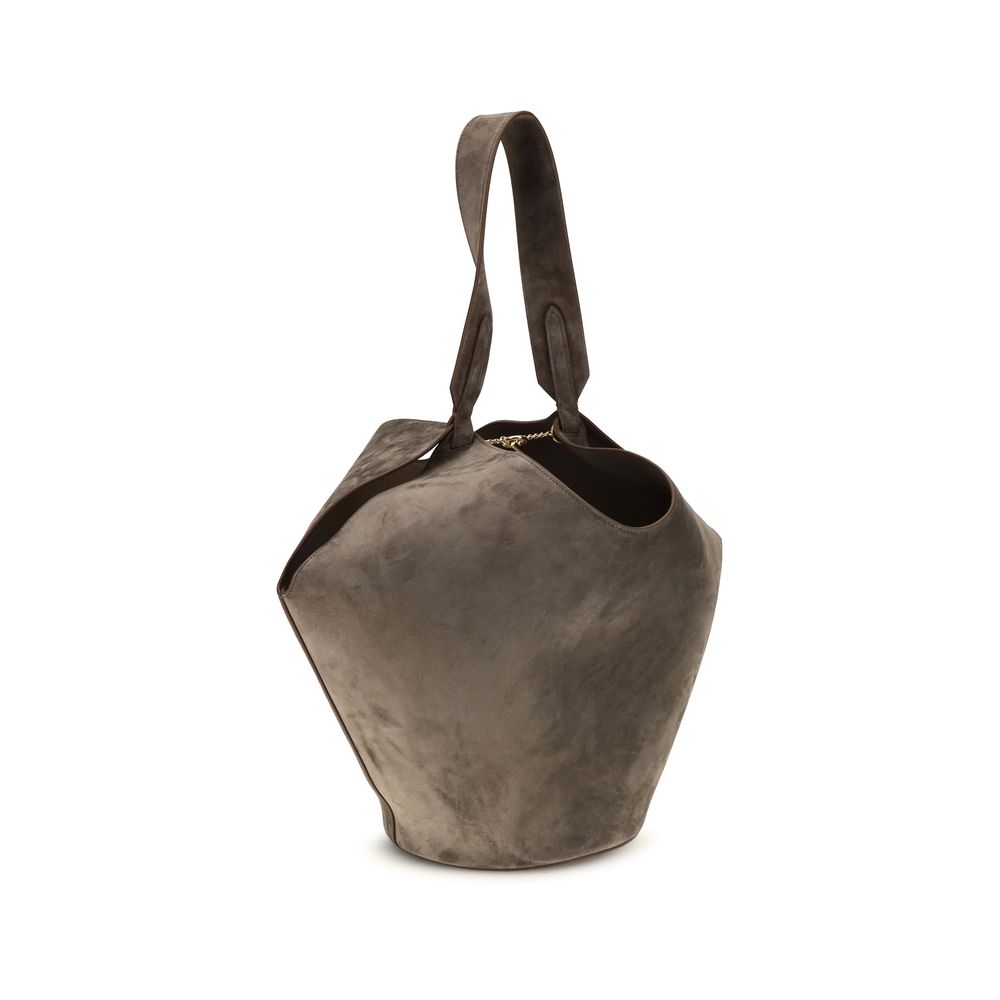 Small Calfskin Lotus Shoulder Bag