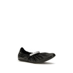 Black Calf Leather Jade Ballerinas Ballet Flats