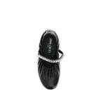 Black Calf Leather Jade Ballerinas Ballet Flats
