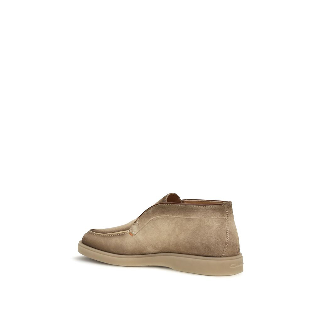 Suede Leather Digits Slip-On Loafers