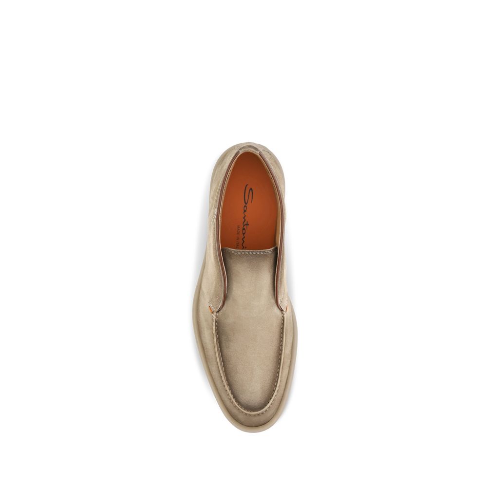 Suede Leather Digits Slip-On Loafers