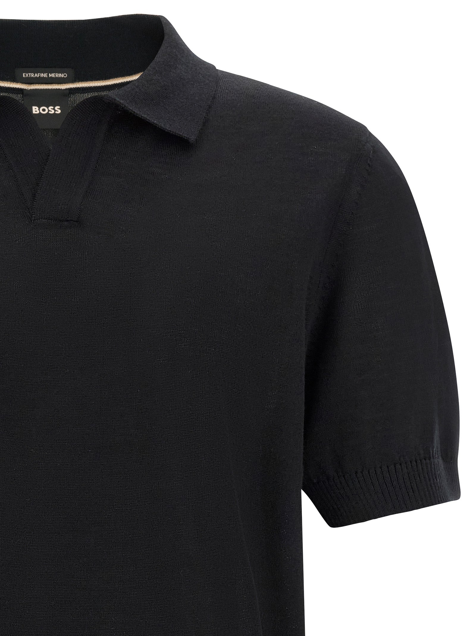 Merino Wool H-Lantoni Knitted Polo Shirt