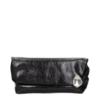 Black Leather Clutch