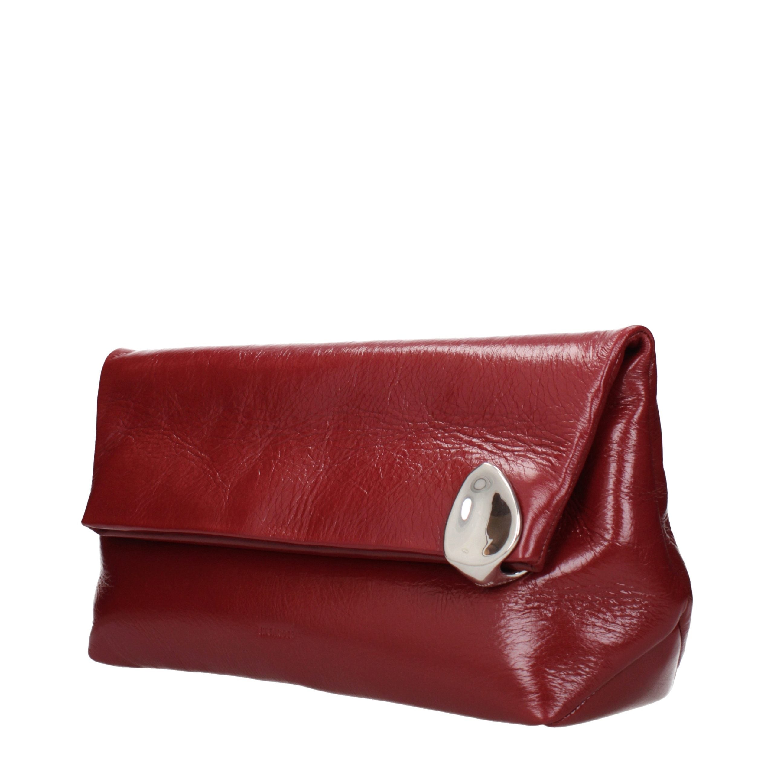 Red Leather Clutch