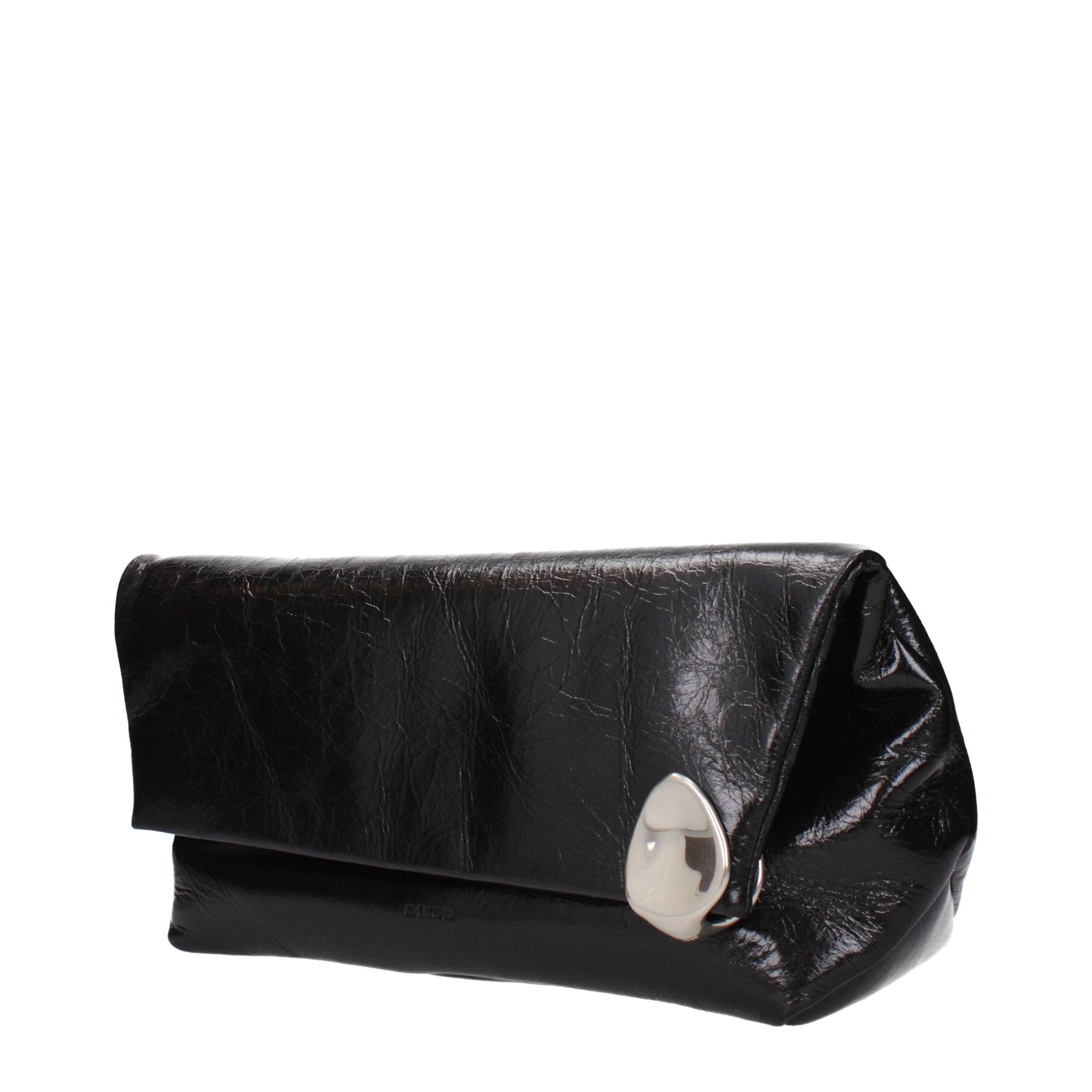 Black Leather Clutch