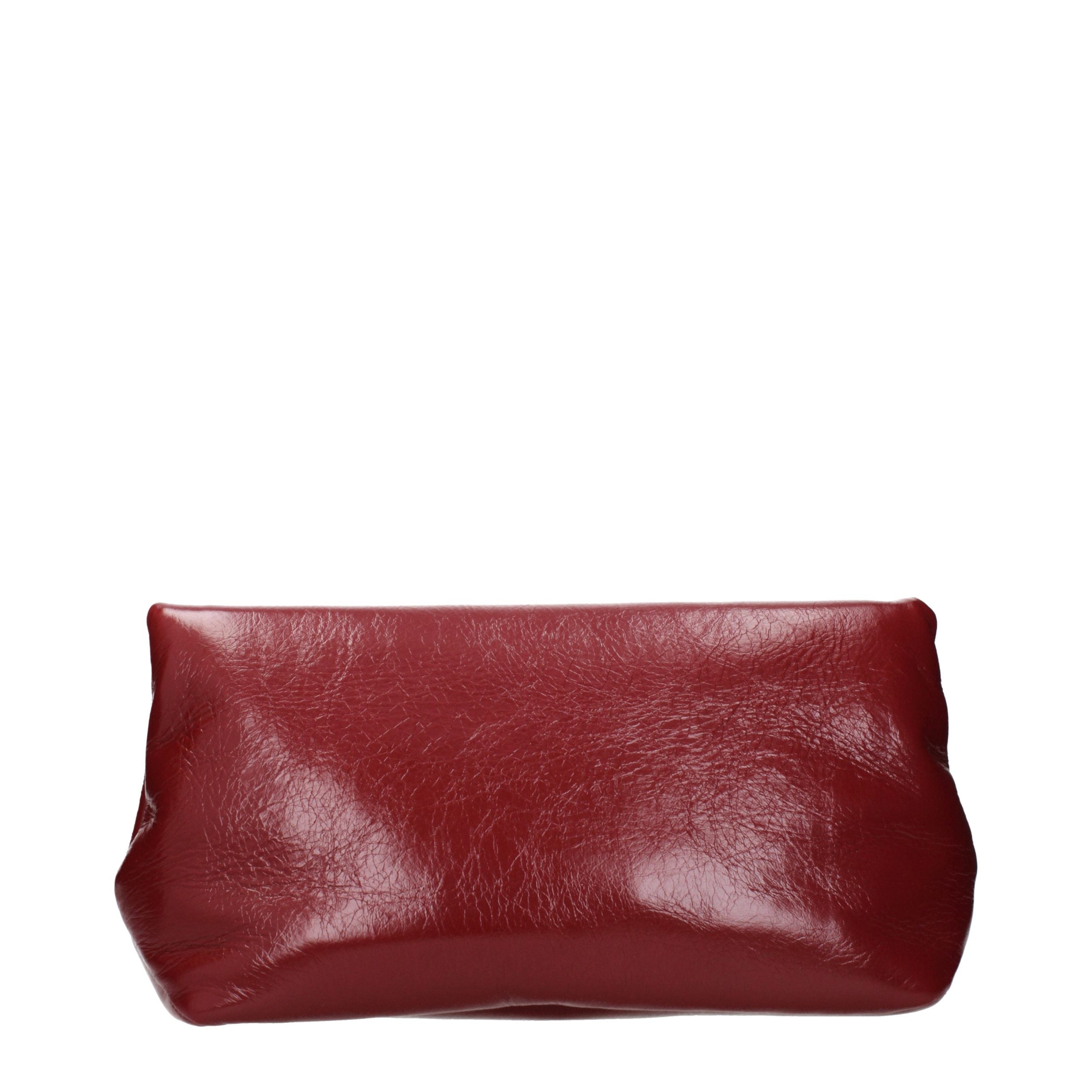 Red Leather Clutch