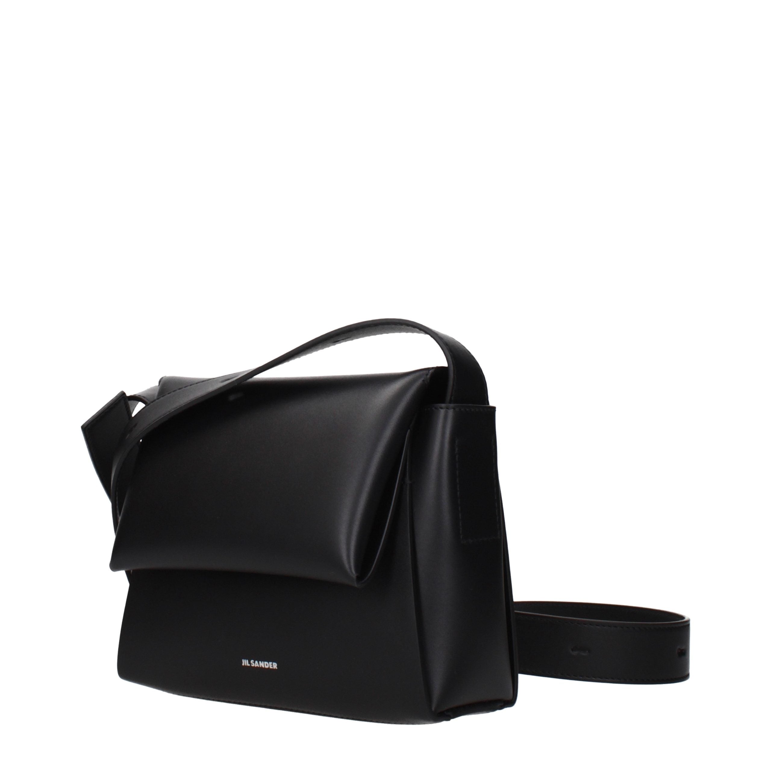 Black Leather Crossbody Bag