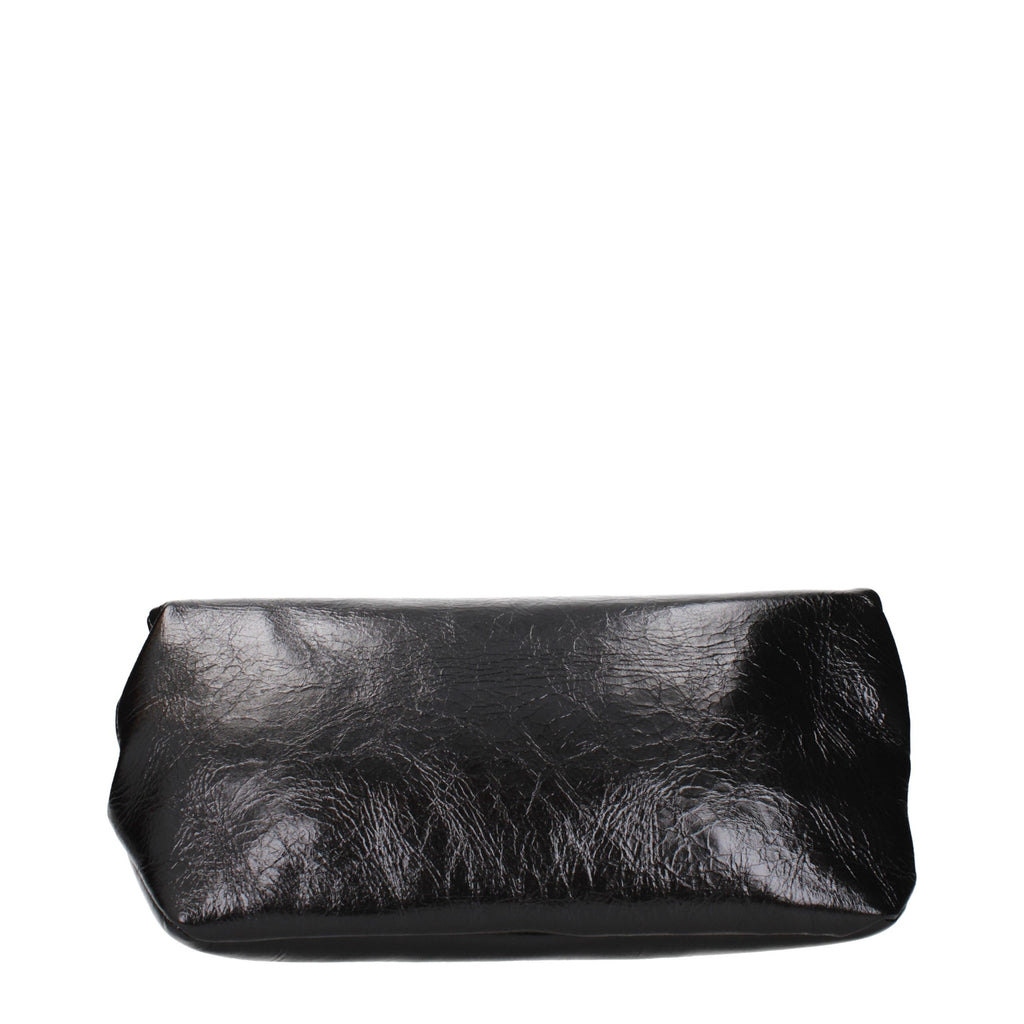 Black Leather Clutch