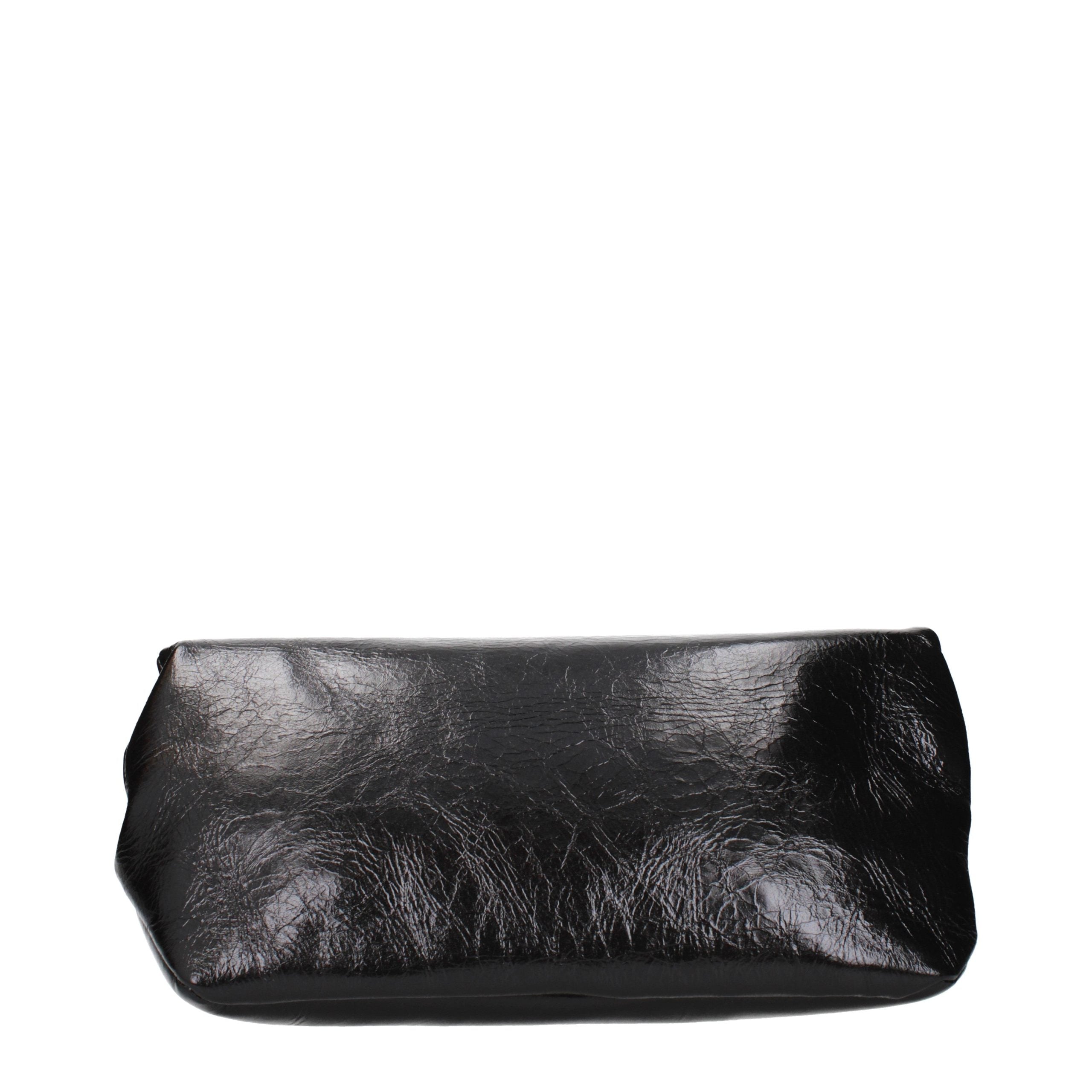 Black Leather Clutch