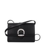 Black Leather Crossbody Bag