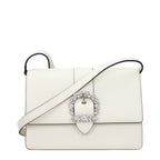 Clerici White Leather Crossbody Bag
