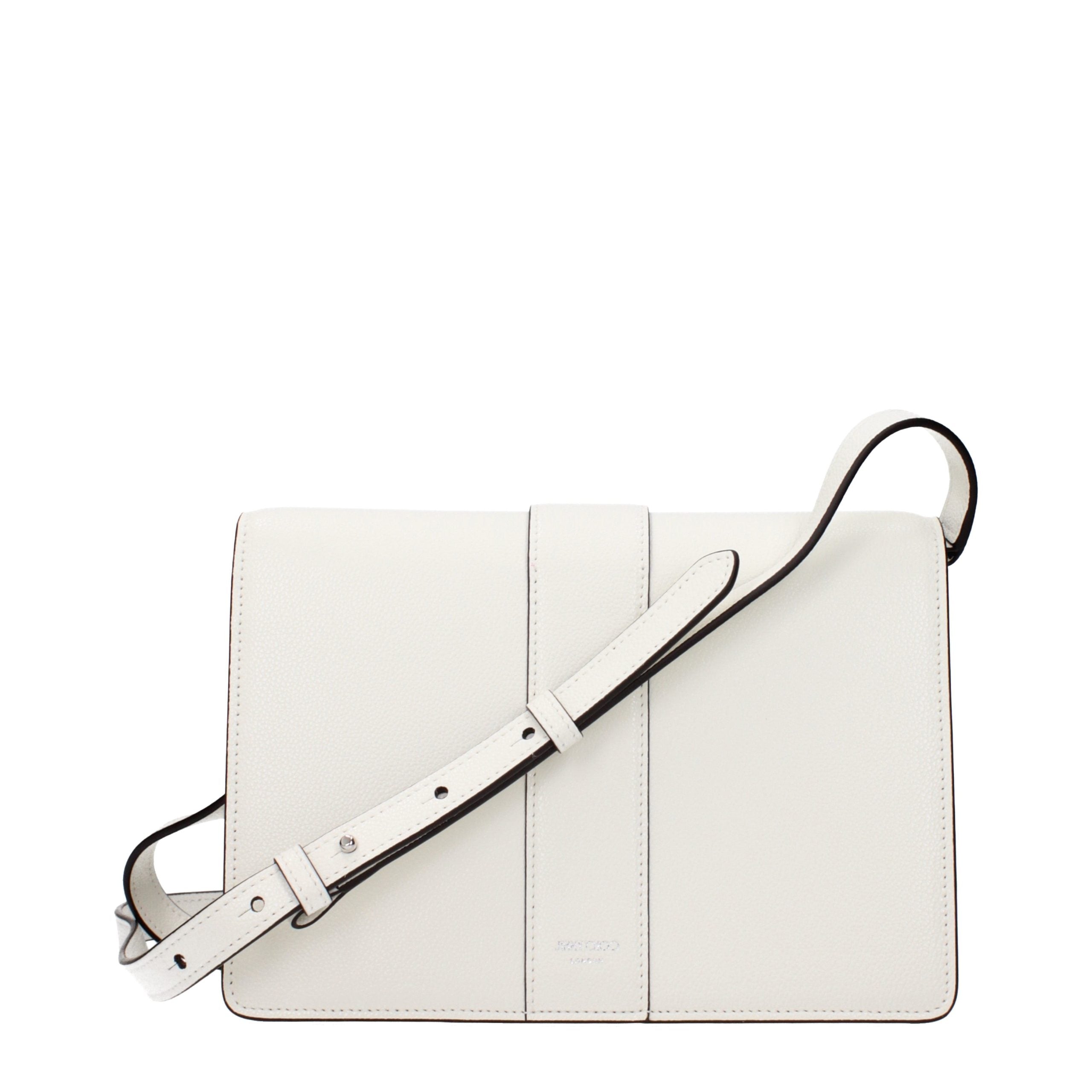 Clerici White Leather Crossbody Bag