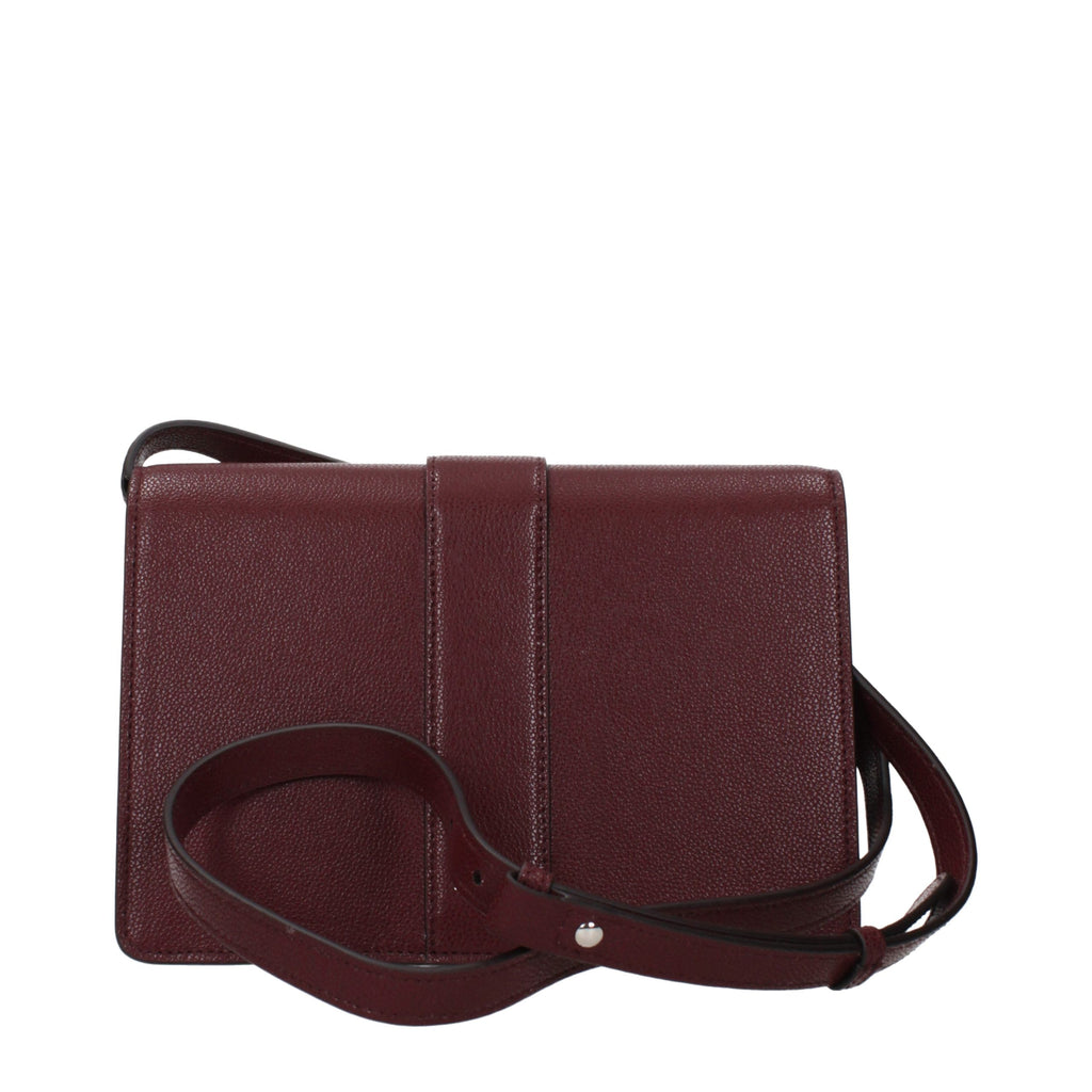 Red Leather Cherix Crossbody Bag