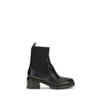 Calfskin Ferret Ankle Boots