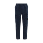 Blue Cotton Cargo Pants