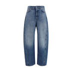 Oversized Cocoon Cotton Jeans