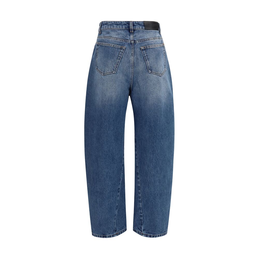 Oversized Cocoon Cotton Jeans