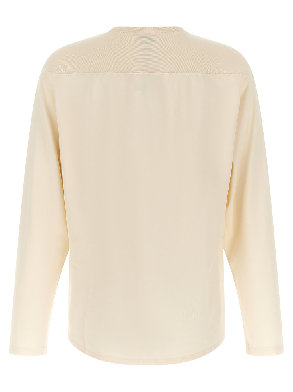 Beige Viscose Varsity T-Shirt