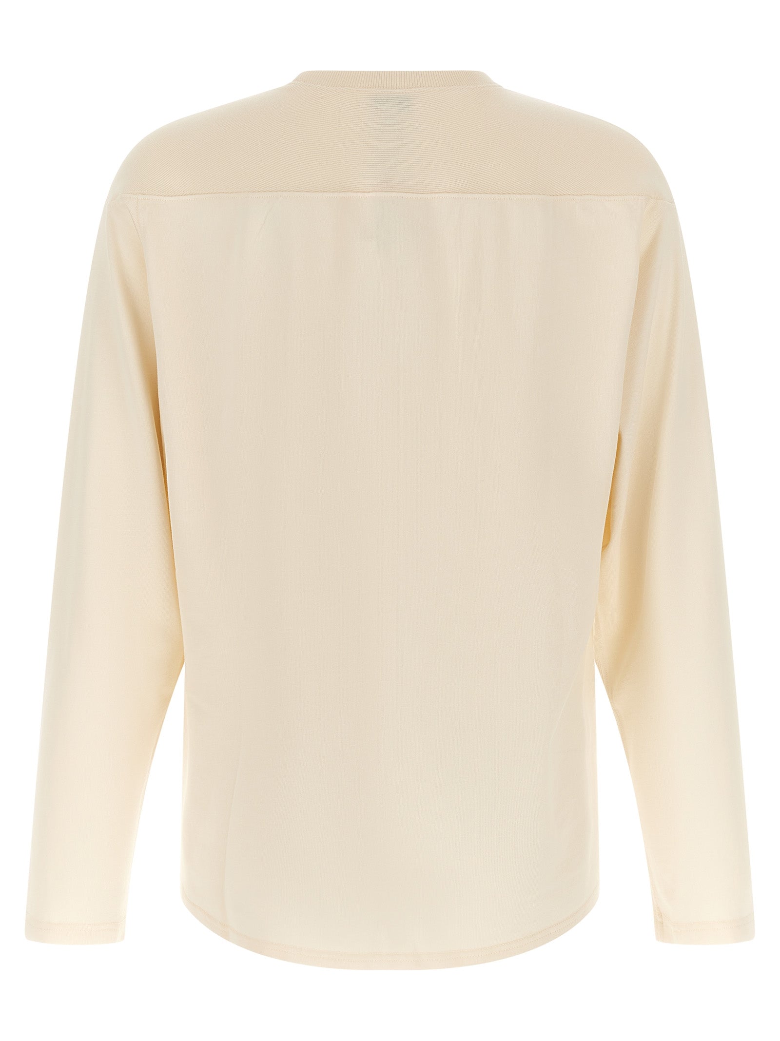 Beige Viscose Varsity T-Shirt