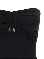 Alannah Black Nylon Bustier Top