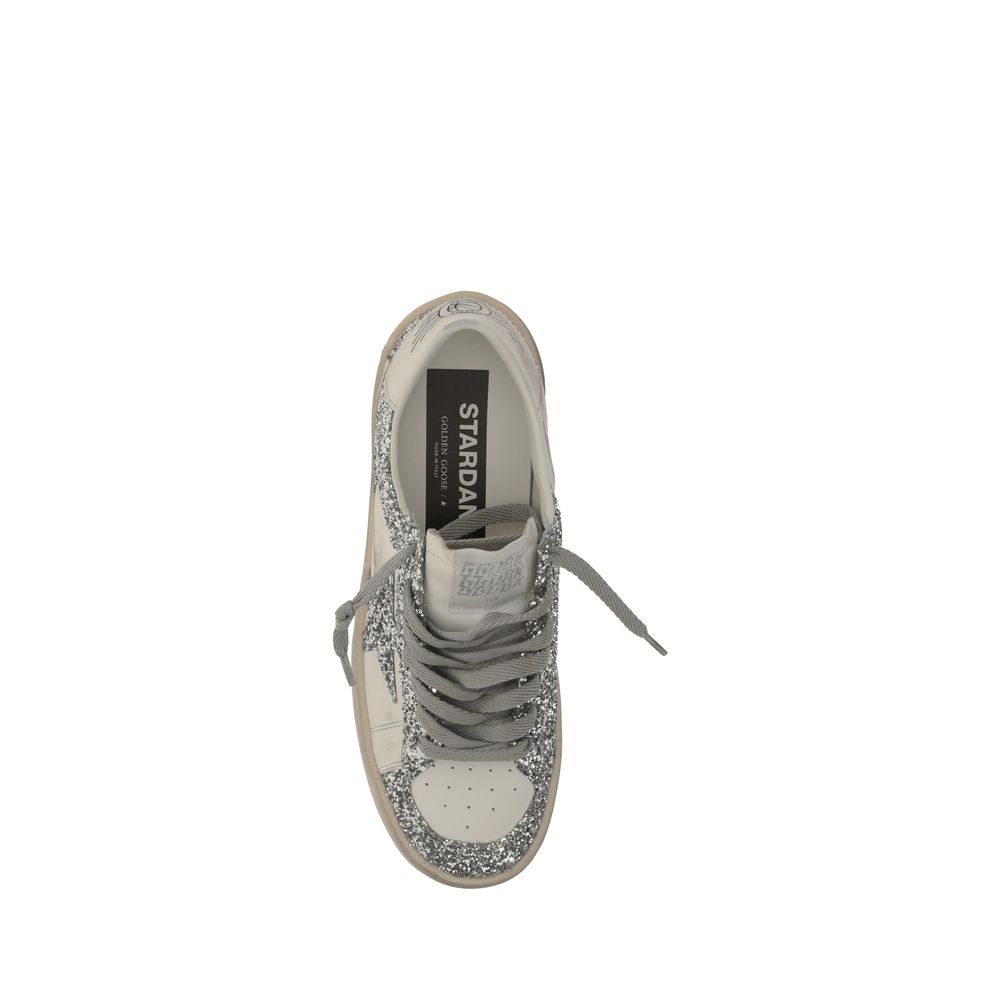 Sequined Calfskin Low‑Top Sneakers