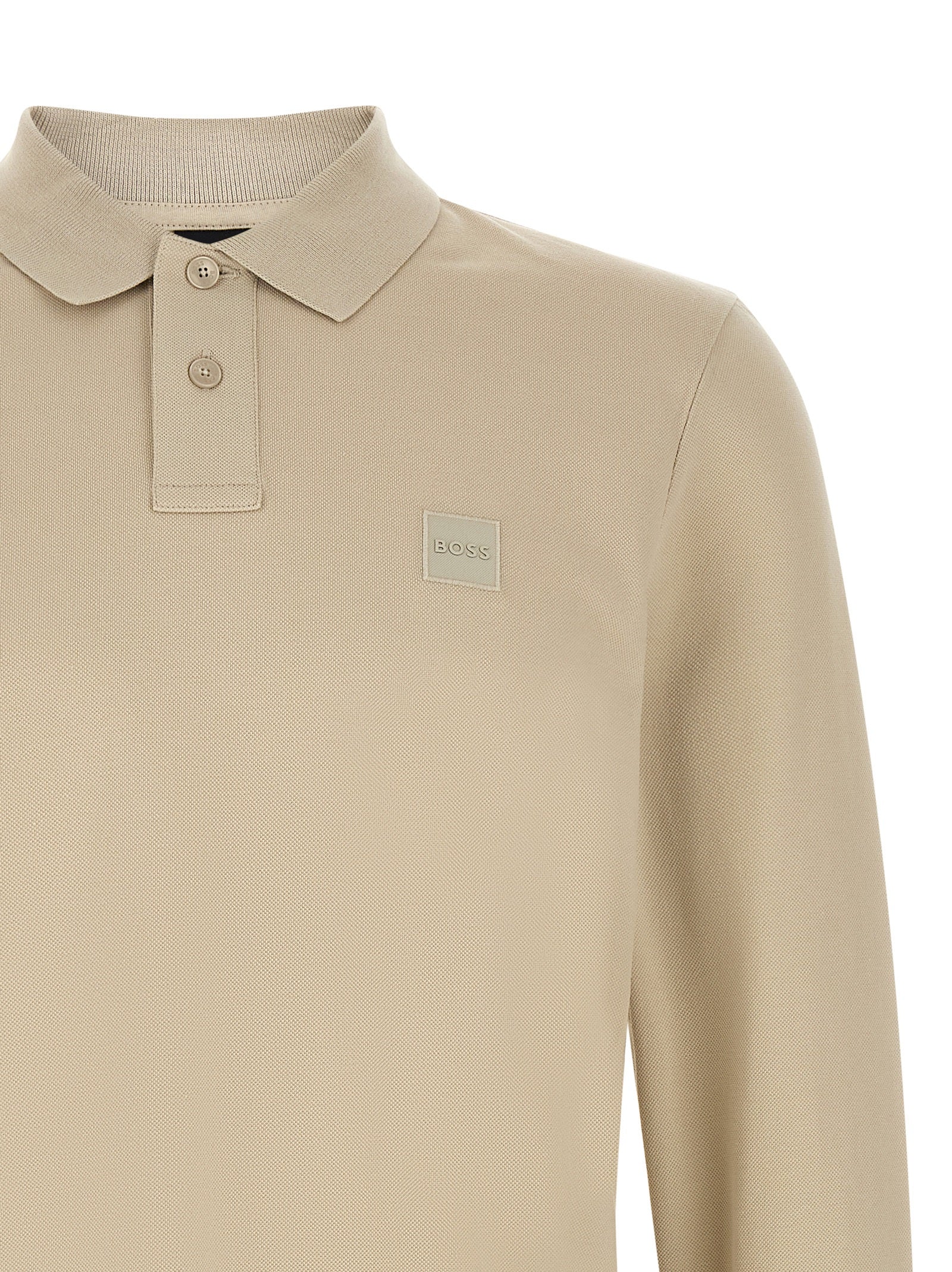 Beige Cotton-Elastane Passerby Polo
