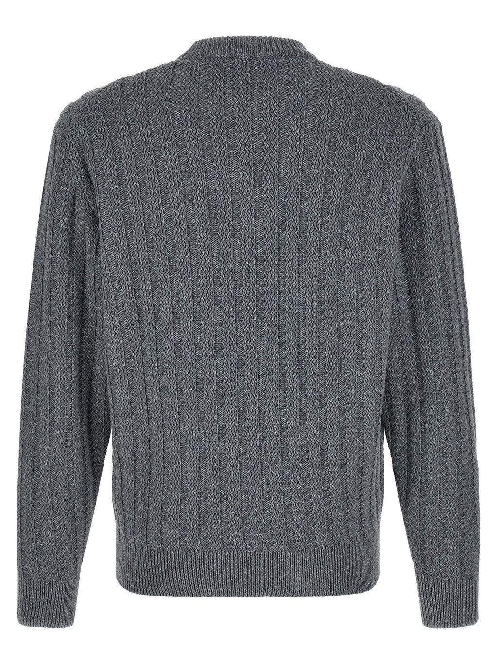 Gray Cotton Cardigan
