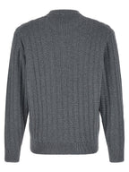Gray Cotton Cardigan