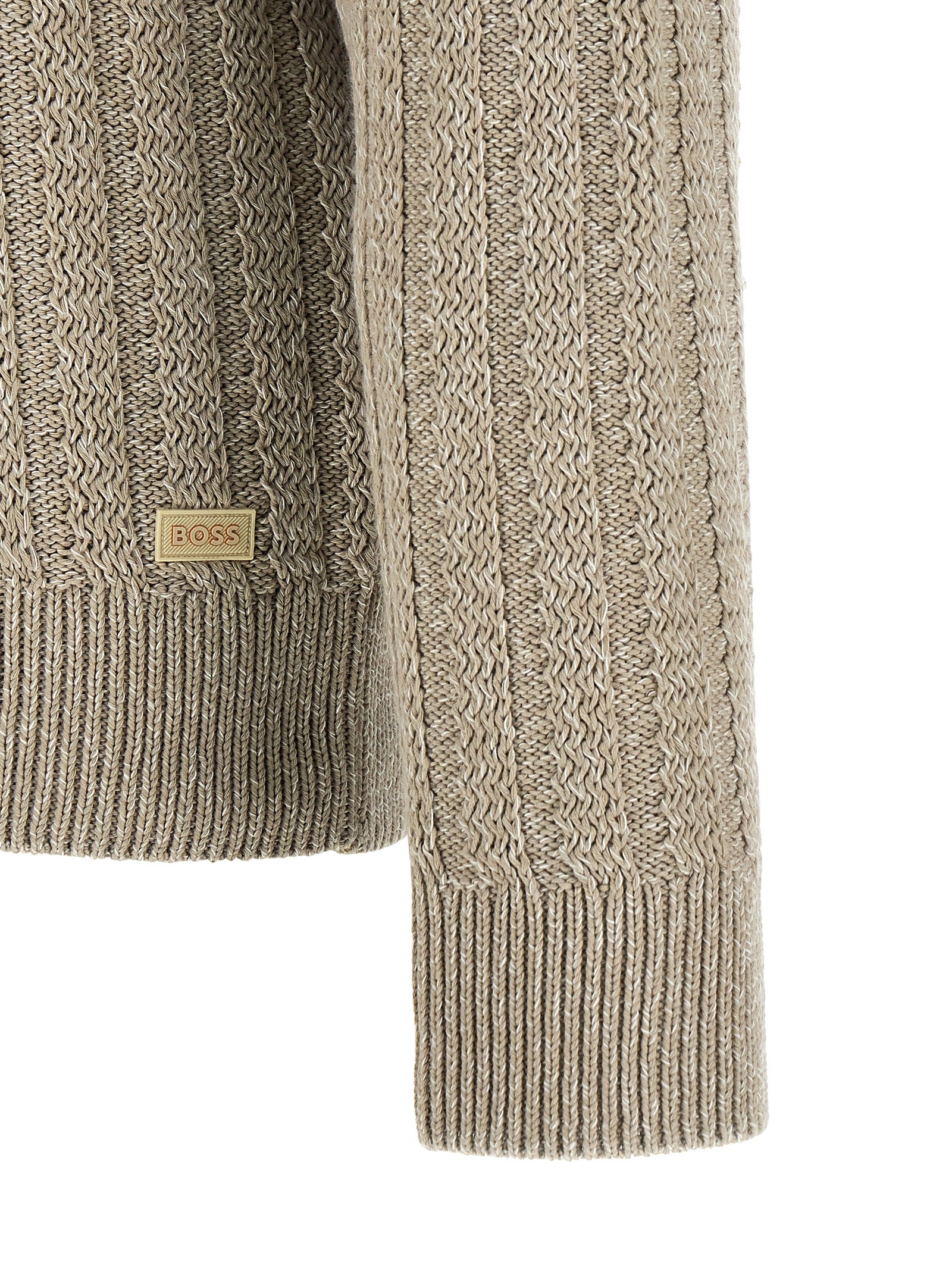 Light Beige Cotton Cardigan