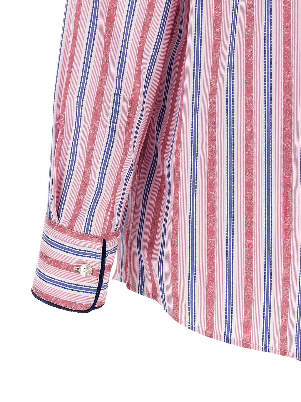 Multicolor Jacquard Cotton Blouse