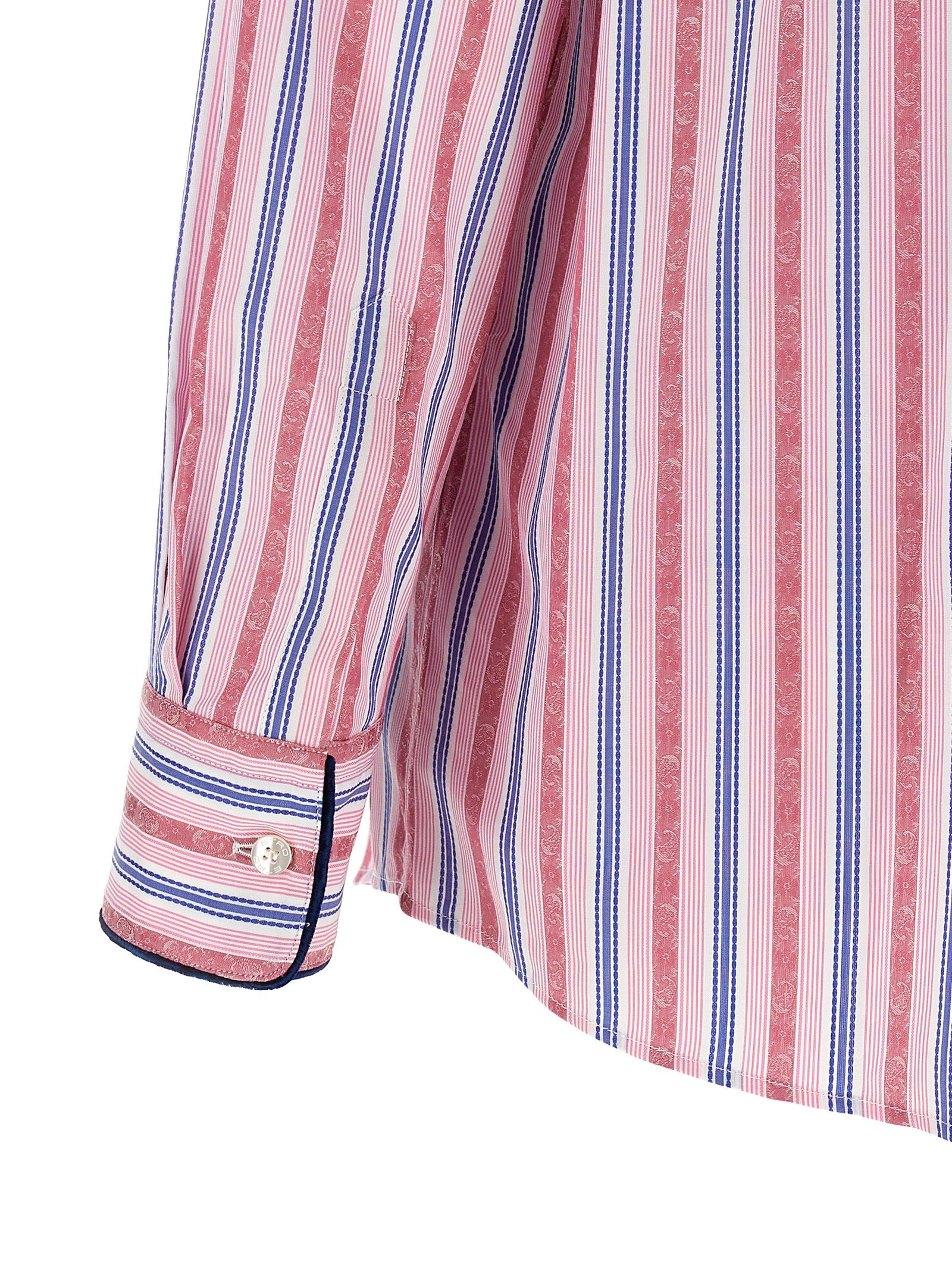Multicolor Jacquard Cotton Blouse