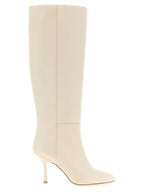 Madison Boot White Lamb Leather Over The Knee