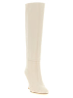 Madison Boot White Lamb Leather Over The Knee